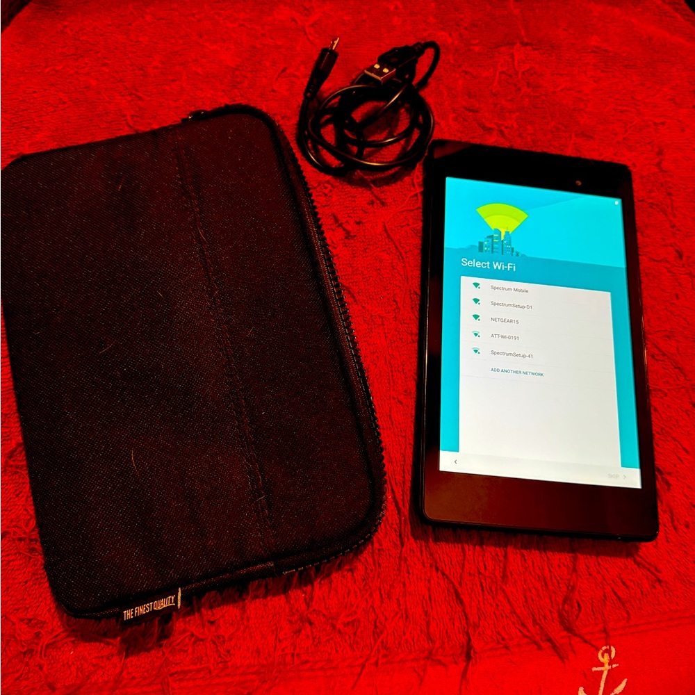 Nexus 7 tablet,  gently used but in great condition.